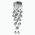 thumbnail image 2 of Worldwide Lighting W33258C8 Chrome Icicle 1 Light 8" Wide Flush Mount Ceiling Fixture In C, 2 of 2