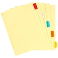 thumbnail image 5 of (4 pack) Office Essentials Insertable Dividers, 5 Tab, Multicolor, 1 Set (11465), 5 of 7