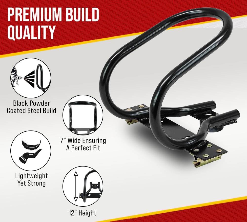 thumbnail image 2 of (4 Pack) 7" Motorcycle Wheel Chock Steel for E-Track/X-Track System - Black, 2 of 25