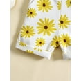 thumbnail image 6 of Bagilaanoe Toddler Baby Girl Jumpsuit Shorts Sleeveless Floral Print Romper Overalls 12M 18M 2T 3T 4T 5T Kids Short Pants Summer Clothes, 6 of 7