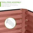 thumbnail image 6 of Best Choice Products 8x4x2ft Outdoor Metal Raised Garden Bed for Vegetables Flowers Herbs - Terracotta, 6 of 9