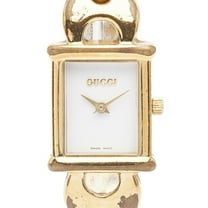 Pre-Owned Gucci 1800L Quartz Watch with White Dial and Stainless Steel, Women's (Good)