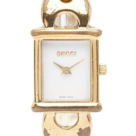 Pre-Owned Gucci 1800L Quartz Watch with White Dial and Stainless Steel, Women's (Good)
