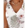 thumbnail image 4 of Blusas casuales sin mangas con cuello en V a rayas para mujer TopsWhiteSmall, 4 of 5