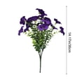 thumbnail image 3 of Artificial Flowers Bouquet Plastic Outdoor Fake Plants for Home Garden Holiday Decor, 14 Inch, Multiple Colors, 3 of 6