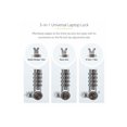 thumbnail image 3 of StarTech.com 25-Pack Laptop Lock, Compatible w/Noble Wedge/Nano/K-Slot - Security cable lock - black, silver - 6.6 ft (pack of 25), 3 of 14