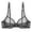 Black, variant on Fully See Through Women's Underwear Mesh Bra See Through Soft Steel Ring Breathable Sexy Bra