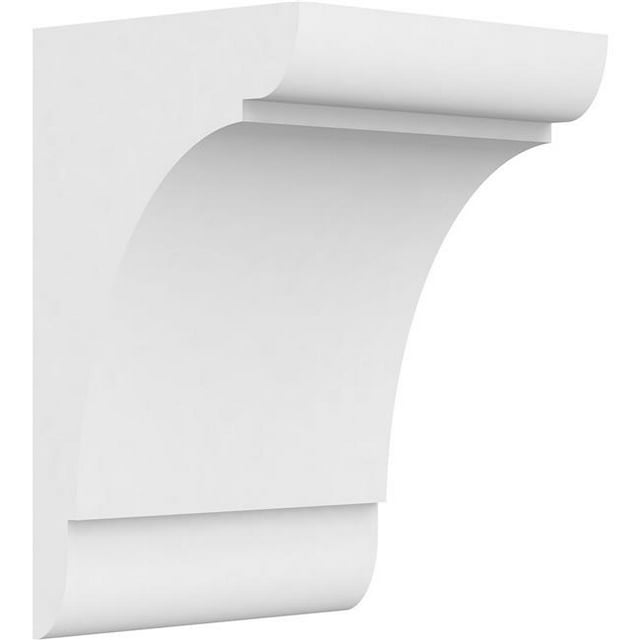 Ekena Millwork CORP07X06X10OLY Standard Olympique Architecture Grade PVC Corbel - 10 x 7 x 6 Po.