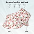 thumbnail image 4 of Kdxio Reflective Bucket Hat - Lilies Flowers Print Bucket Hat for Men,Women, 4 of 9