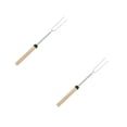 thumbnail image 1 of Oleegame 2PC Extendable Stainless Roasting Sticks 5 Pack 32" For S' Hot Dogs And Fire Green, 1 of 9