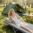 thumbnail image 7 of Memory Foam Camping Cot Mattress Pad, 3 Inch Thick Sleeping Pad with Waterproof Cover, 72"×24"×3" Non-Slip Portable Roll up Cot Mattress Pad Mat for Travel Truck Bed Tent, Not for 75"×30", Gray, 7 of 7