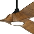 thumbnail image 4 of Casa Vieja 70" Kona Wind Black-Koa Modern Indoor Ceiling Fan 3 Blade LED Light Remote Control Black Motor Bedroom DC Motor, 4 of 10