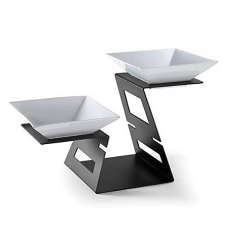 Rosseto Serving Solutions SM220 Swan - Multi-Level System, Black Matte Powder Coated Steel Finish