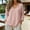 Pink, variant on Endives Women's Linen Shirt Casual V Neck Long Sleeve Blouse Loose Fit Linen Tops Summer Outfit Light Blue