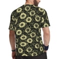 thumbnail image 2 of Wukai Sunflowers Print Men's Short-Sleeved Mesh T-Shirt,Quick-Dry Short Sleeve Workout T-Shirt-3X-Large, 2 of 8
