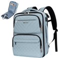 thumbnail image 1 of Mochila de viaje EMPSIGN para portátil de 17 pulgadas para mujer, color azul claro, 1 of 7