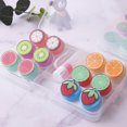 thumbnail image 2 of Boîte de Rangement pour Lentilles de Fruits Mignons, Boîte de Rangement pour Lentilles Colorées, Kit de Voyage 6 Pack (Ensemble de Pinces et Applicateurs Inclus), 2 of 4