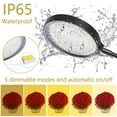 thumbnail image 4 of 78 LEDs Plant Grow Light 15W IP65 Waterproof Grow Lamp with Timer 5 Dimmable Levels 360° Adjustable Gooseneck Grow Light Full Spectrum Plant Lights, 4 of 7