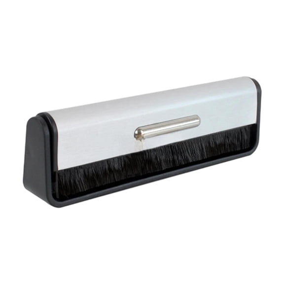 Cepillo para discos antiestático, limpieza suave y desempolvadora, accesorio para altavoces y reproductores, cerdas de fibra de carbono, cepillo