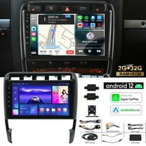 Android 13 Car Radio Stereo for Porsche Cayenne 2002-2010, 9" Touchscreen Support Carplay Android Auto GPS Navigation Bluetooth WIFI Radio Video Steering Wheel Control Rear Camera 2G 32G,Black
