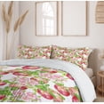 thumbnail image 6 of Ambesonne Summer Duvet Cover Sets, Nature Apple Tree Flower, 2-Queen, Red White Green, 6 of 7