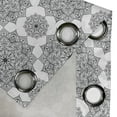 thumbnail image 3 of Ambesonne Black Grommet Curtain Single Panel, Eastern Mosaic Patterns, 50"x60", Black, 3 of 5
