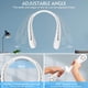 thumbnail image 4 of Naiovety Mini ventilador colgante para el cuello, 5W, recargable por USB, 3 velocidades, ventilador de refrigeración ajustable, enfriador de aire de Electrodomésticos Blanco Naiovety HA006450-01B, 4 of 6