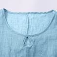 thumbnail image 6 of Breathable Linen Tops for Women Beach Vacation Flowy Summer Outfit, 6 of 6