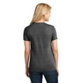 thumbnail image 2 of Port & Company Ladies 5.4-oz 100% Cotton T-Shirt, Dark Heather Grey, X-Small, 2 of 2