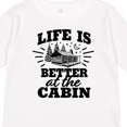 thumbnail image 4 of Inktastic Life is Better at the Cabin with Trees and Moon Boys or Girls Long Sleeve Toddler T-Shirt, 4 of 5