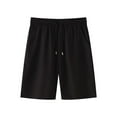 thumbnail image 1 of Kovlvoll Shorts Men Lightweight Quick Dry Drawstring Elastic Waist Summer Loose Loungewear Solid Color Shorts, 1 of 4