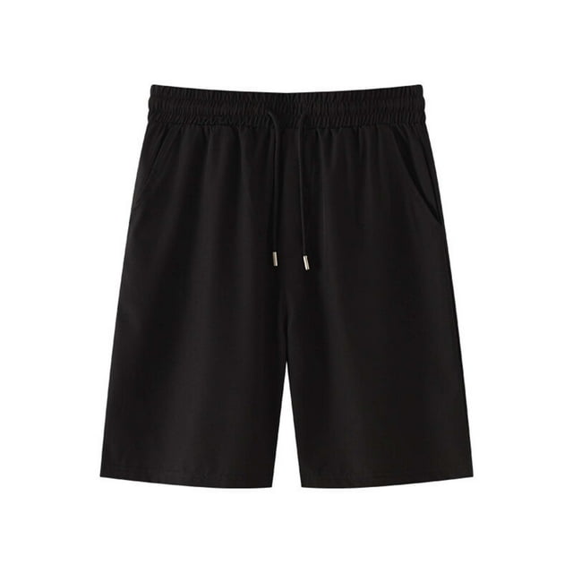 Maplenight Men Golf Shorts Solid Color Drawstring Elastic Waist Gym Athletic Shorts Versatile Fashion Pocket Summer Lightweight Shorts 2025 on Clearance