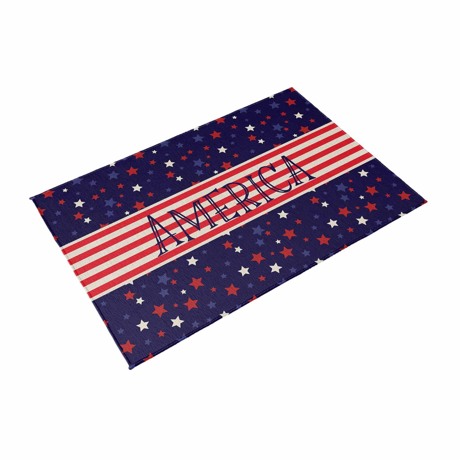 American Flag Outdoor Rug for Patio/Deck/Porch, Non-Slip Large Area Rug 3 x 5 Ft, Independence Day Red Blue Star Striped Indoor Outdoor Rugs Washable Area Rugs, Reversible Camping Rug Carpet Runner
