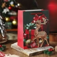 thumbnail image 1 of Christmas Red Handbag Paper Shopping Bag Holiday Gift Gift Packaging Bag, 1 of 6