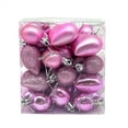 thumbnail image 2 of PEONAVET Valentins Heart Ornaments, 24 Pcs Red Pink Glitter Heart Shaped Baubles Hanging Romantic Valentines Tree Decorations Gift for Her(Pink), 2 of 2
