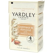 Yardley London Moisturizing Bars Oatmeal & Almond With Natural Oats 4 ea (Pack of 4)