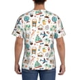 thumbnail image 3 of Vsdgher Travel1 Print Men's Dry Fit Mesh Athletic Shirts Moisture Wicking Tennis T-Shirt Tops, 3 of 9