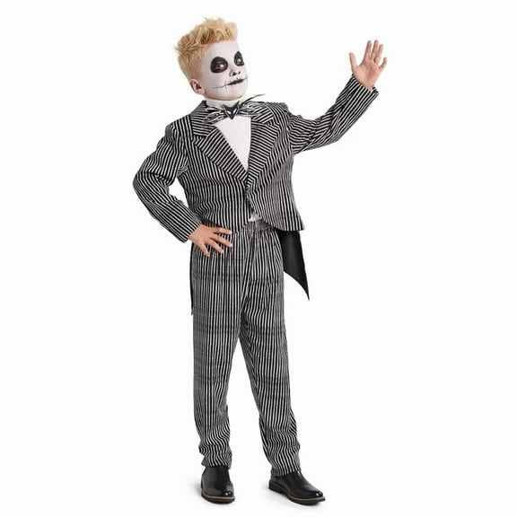 Jack Skellington Costume for Kids – The Nightmare Before Christmas Size Large 9/10