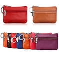 thumbnail image 5 of ✪ Soft Men Women Card Coin Key Holder Zip Genuine Leather Wallet Pouch Bag Purse, 5 of 17