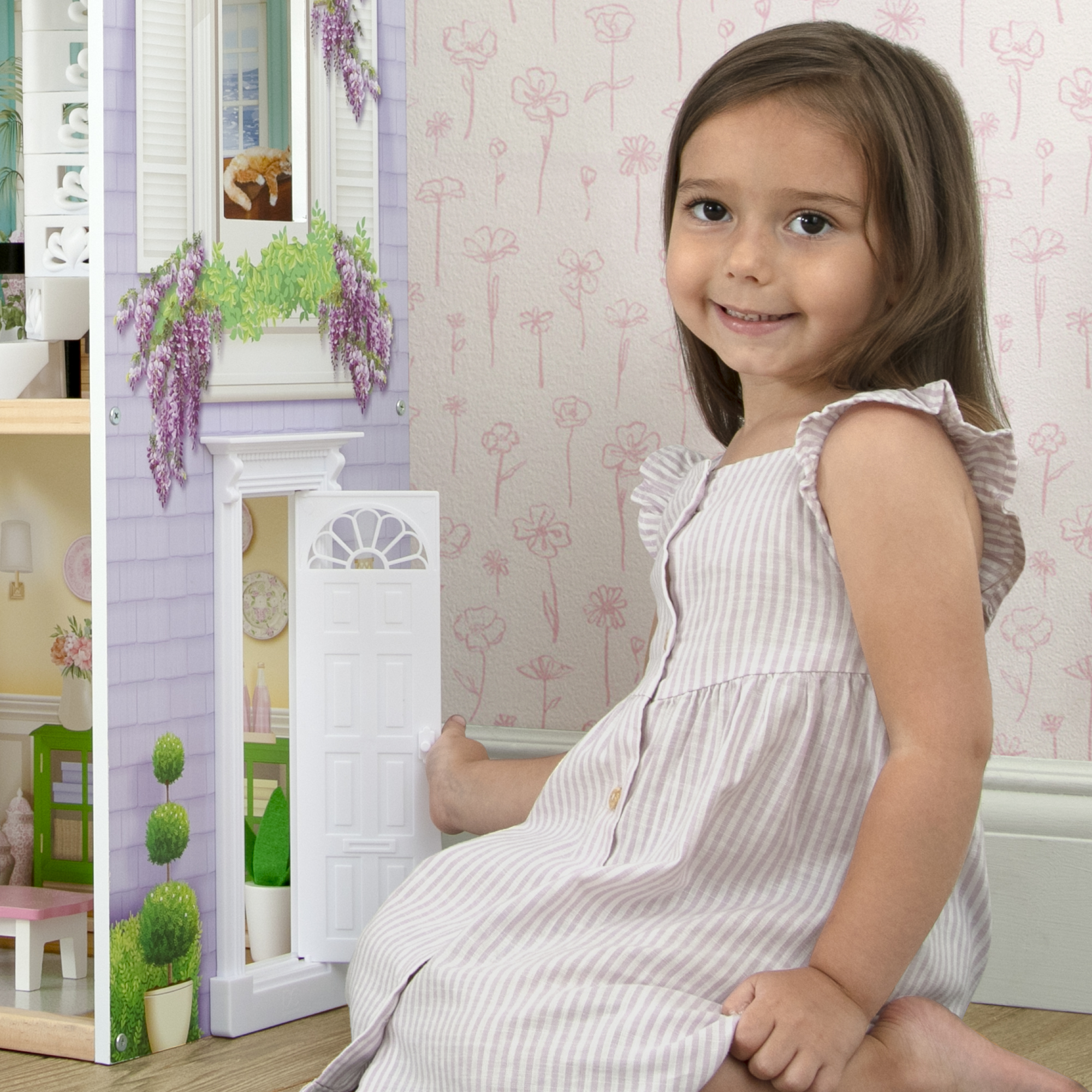 Delta Children MySize Wooden Dollhouse, 3 Story photo 8