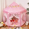 thumbnail image 4 of Watnature Portable Children's Princess Castle Play Tents, Polyester Pink, 4 of 9