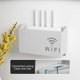thumbnail image 1 of Wall Mount Router Shelf with Cable Management, Storage Box Organizer for WiFi Modem, Wireless Internet Hub, Home Office Network Equipment, Punch-Free Easy Installation, Space Saving Design, 1 of 6