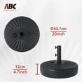 thumbnail image 2 of Base para paraguas ABCCANOPY, llena de agua, 22 kg, muy resistente, negra, 2 of 8