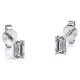 thumbnail image 2 of Pendientes minimalistas JeenMata con diamantes de talla esmeralda 0,75 quilates en oro blanco, 2 of 5