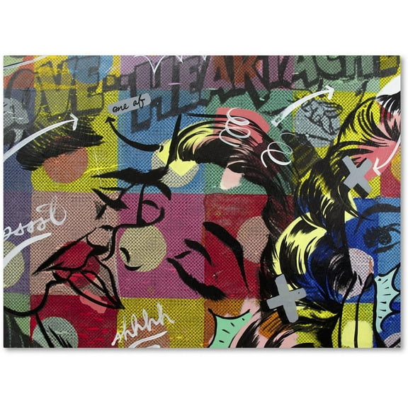 Trademark Fine Art "Fearless Heartache" Canvas Art by Dan Monteavaro