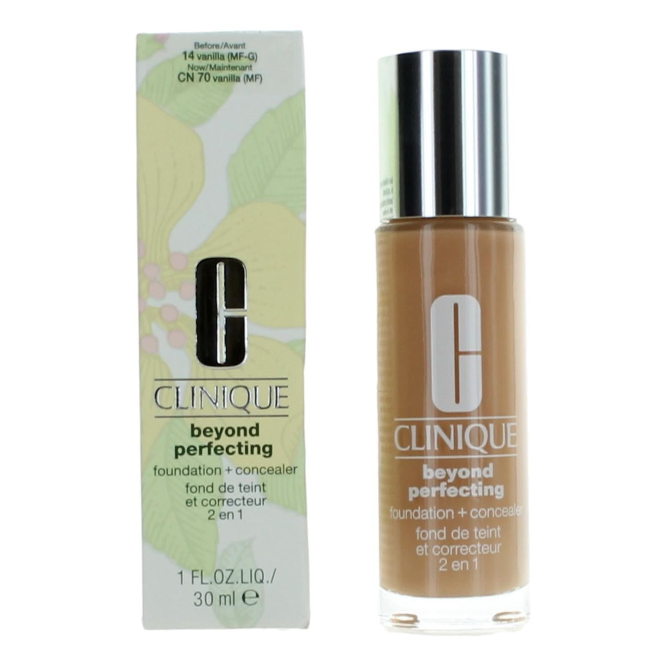 Clinique Beyond Perfecting Foundation+Concealer #14 Vanilla(MF-G)-Dry Comb. To Comb. Oily 1 oz Foundation + Concealer