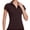 Coffee, variant on Women's Golf Polo Shirt V-Neck Short Sleeve Collarless Quick Dry Tennis Running T Shirt Fitness Drain Moisture Tops