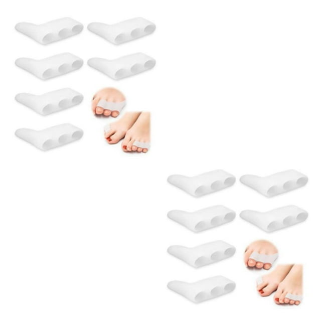 Guardoinrt 6x Transparent Color Improve Foot Health With Toe Straightener Corrector Easy And Effective 2Set