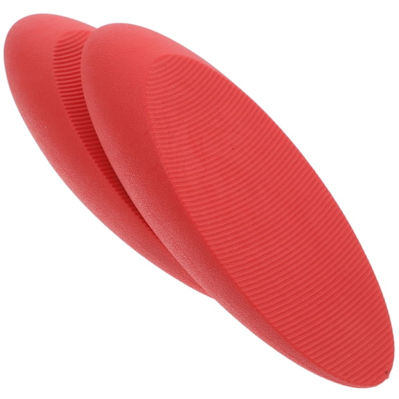 MEIBUTYUP 2-Pack Weighted Red Rubber Door Stoppers with Anti- Bottom for Home Floor and Door Security