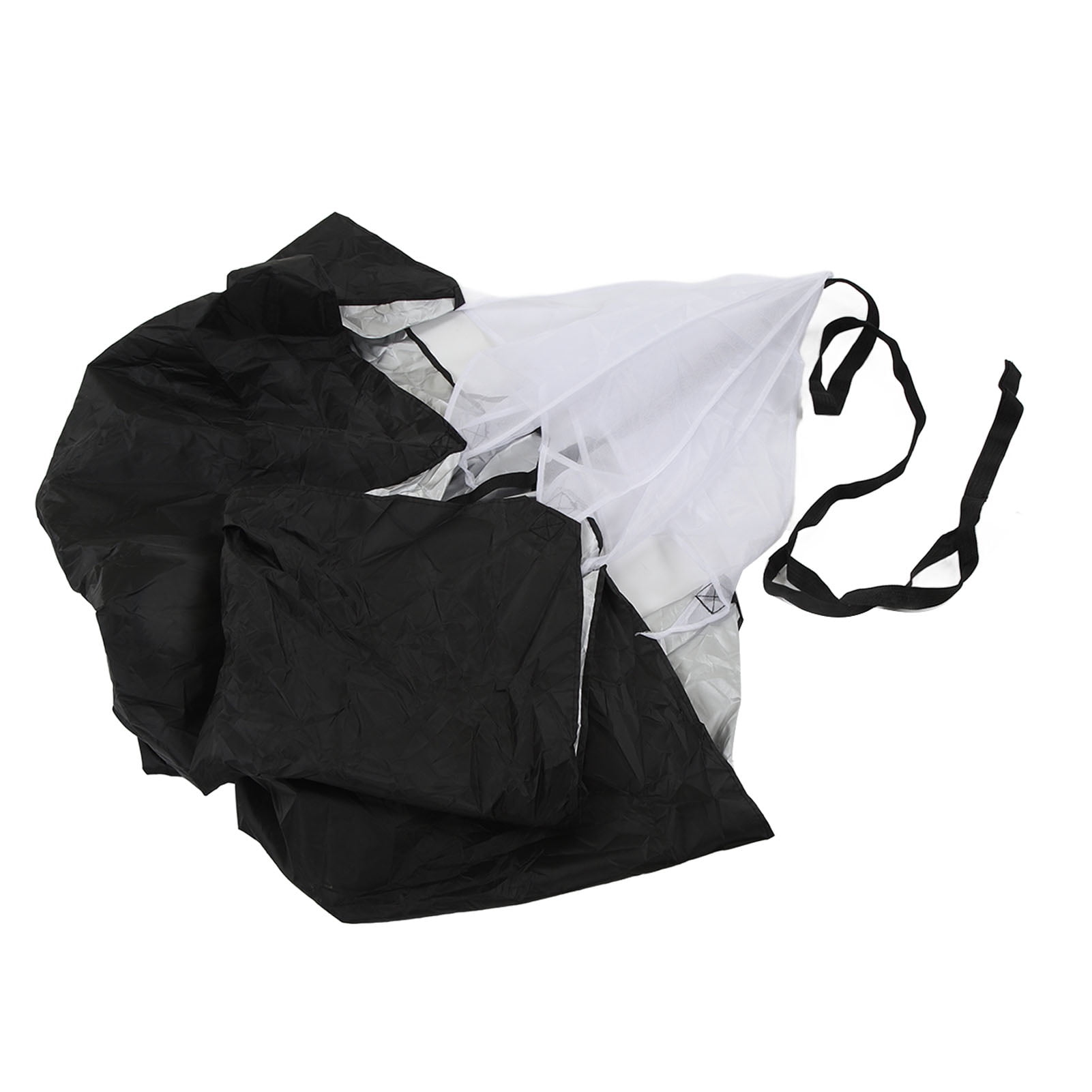 Running Sprint Chute Enhance Core Strength Adjustable Provide 5 15kg Resistance Black Running Speed Training Parachute Foldable for Playground